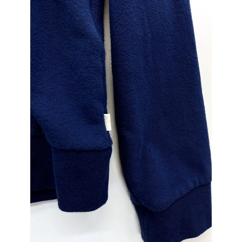 Levis Blue‎ Zip Hoodie M Spellout Logo Preppy Collegecore Athleisure Y2K Summer